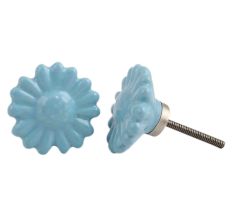 Turquoise Daisy Knob